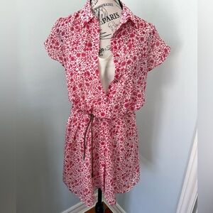 Tommy Hilfiger vintage light and airy Dress  - Red and White sz 4